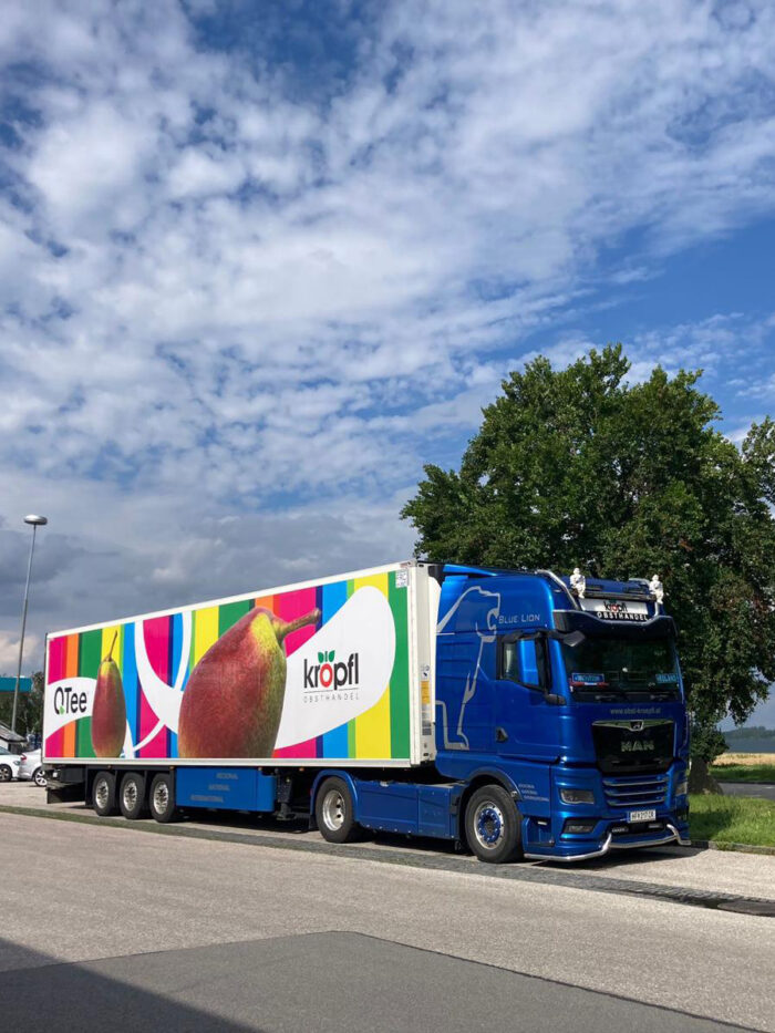 LKW Branding im Q Tee Look